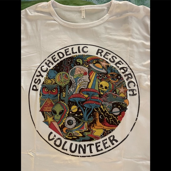 Psychedelic Research Volunteer Tee, Medium and Large, NWOT - Picture 6 of 8